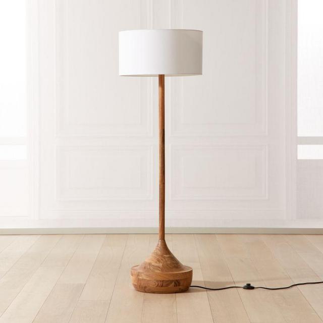 Atlas Wood Floor Lamp - CB2