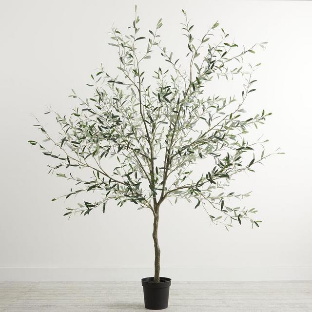 Faux Potted Olive Tree, 8 Ft.