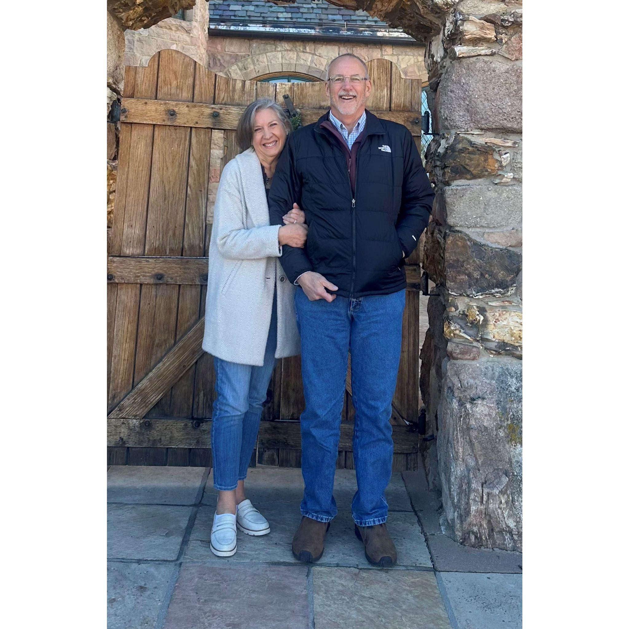 Visiting the Cherokee Castle.
