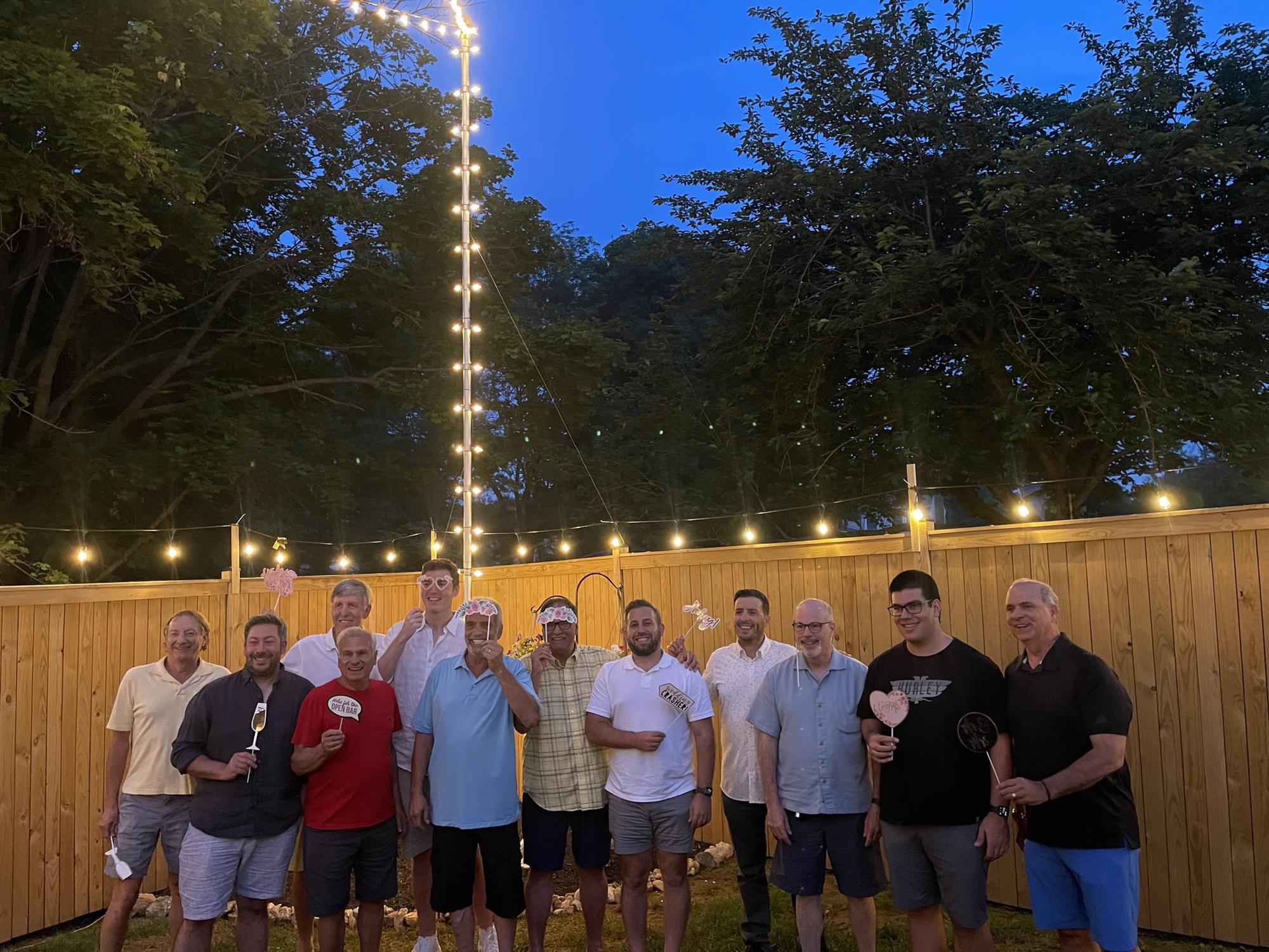 The men from the engagement party!