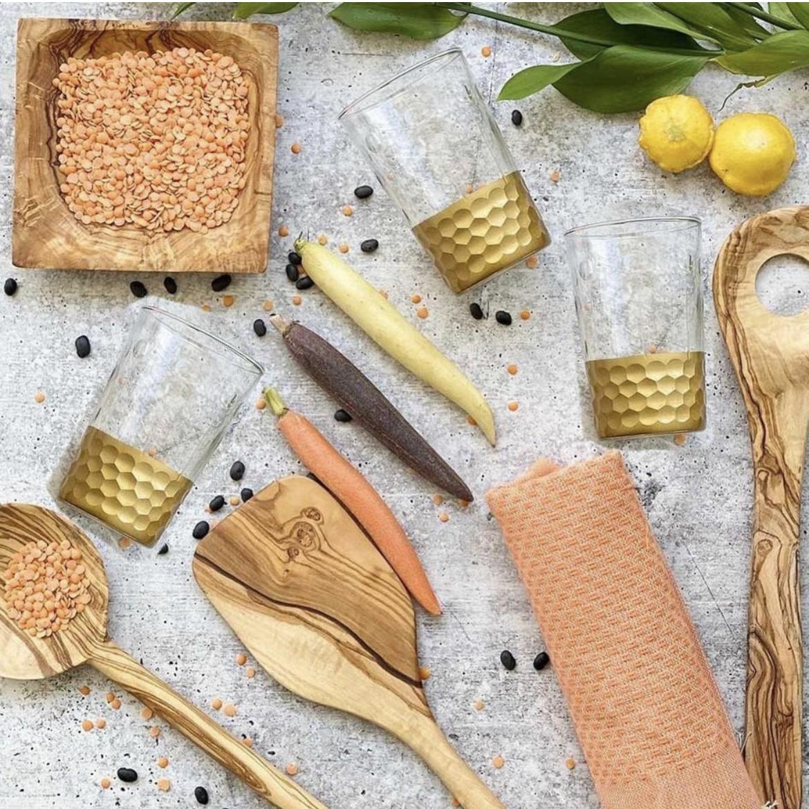 Tea Glasses Dunas Harmer Gold (Set Of 6)