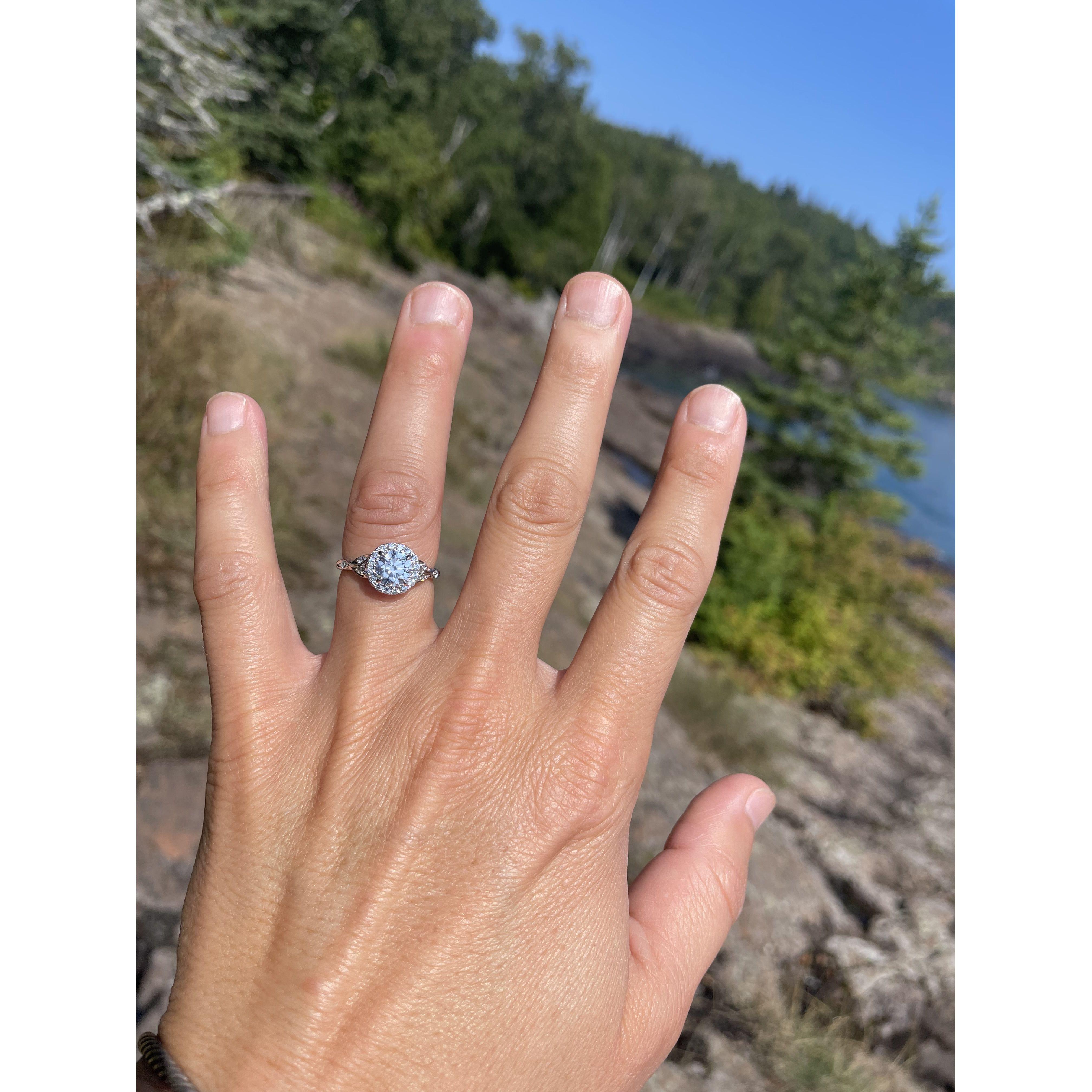 Vishal picked out an exquisite engagement ring!