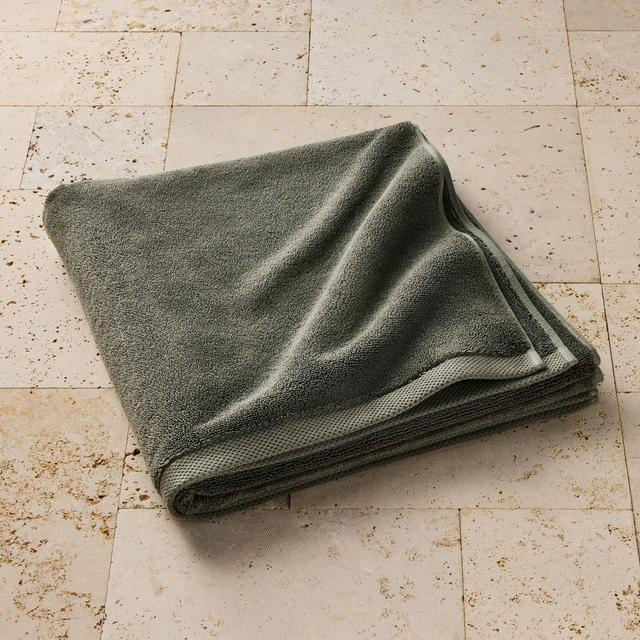 Organic Oversized Bath Towel Olive - Casaluna™
