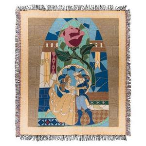 Beauty & the Beast Stained Glass Throw