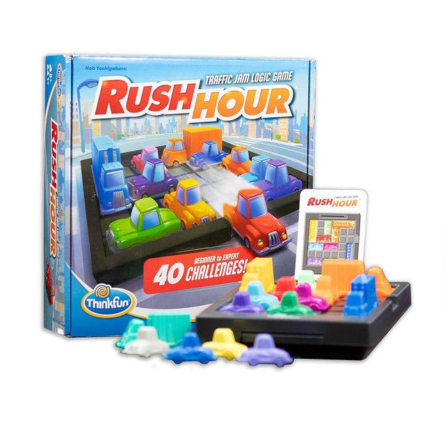 ThinkFun Rush Hour Traffic Jam Logic Game - Engaging STEM Toy for Kids Age 8 and Up | Enhances Reasoning & Planning Skills | Over 20 Awards Winner | Trusted Worldwide Seller for Over 20 Years