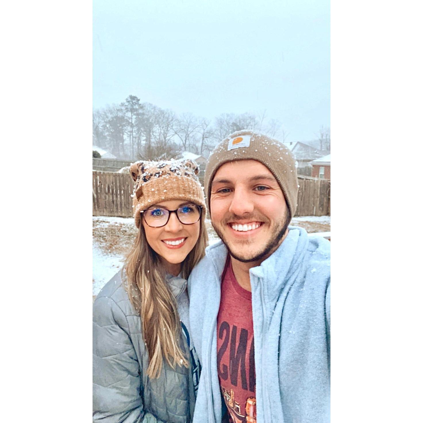 Our first snow together!
