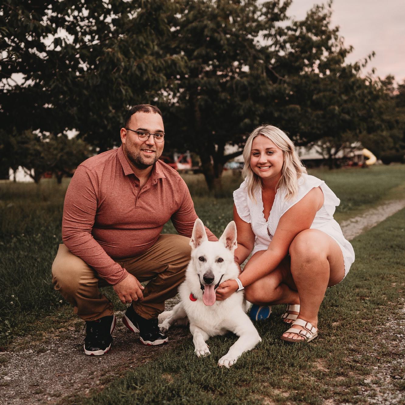 Our first professional photo. August of 2022.