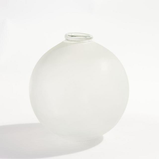 Frosted Glass Vase, Large, 12"