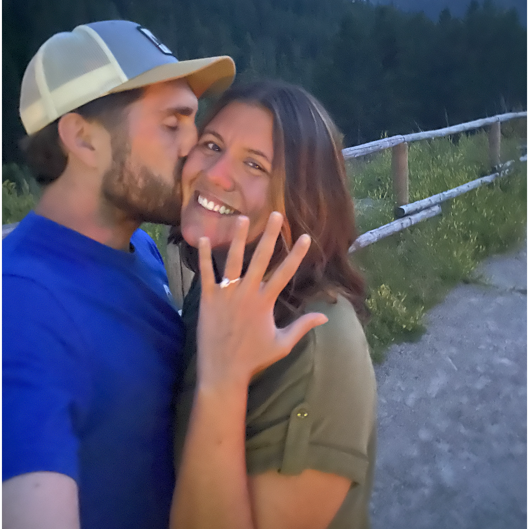 When we got engaged!