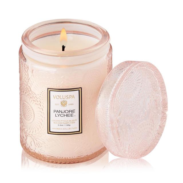 Voluspa Panjore Lychee Mini Tall Jar Candle, 5.5 oz.