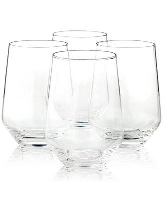 Hotel Collection Stemless Wine Glasses, Set of 4, Created for Macy's
