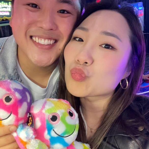 We refused to walk away from the claw machine empty handed...
