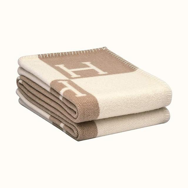 Throw Blanket H Fleece Sofa Chair Bed Sofa Travel Lightweight Decorative Luxury Suitable for Boys and Girls Room New Khaki