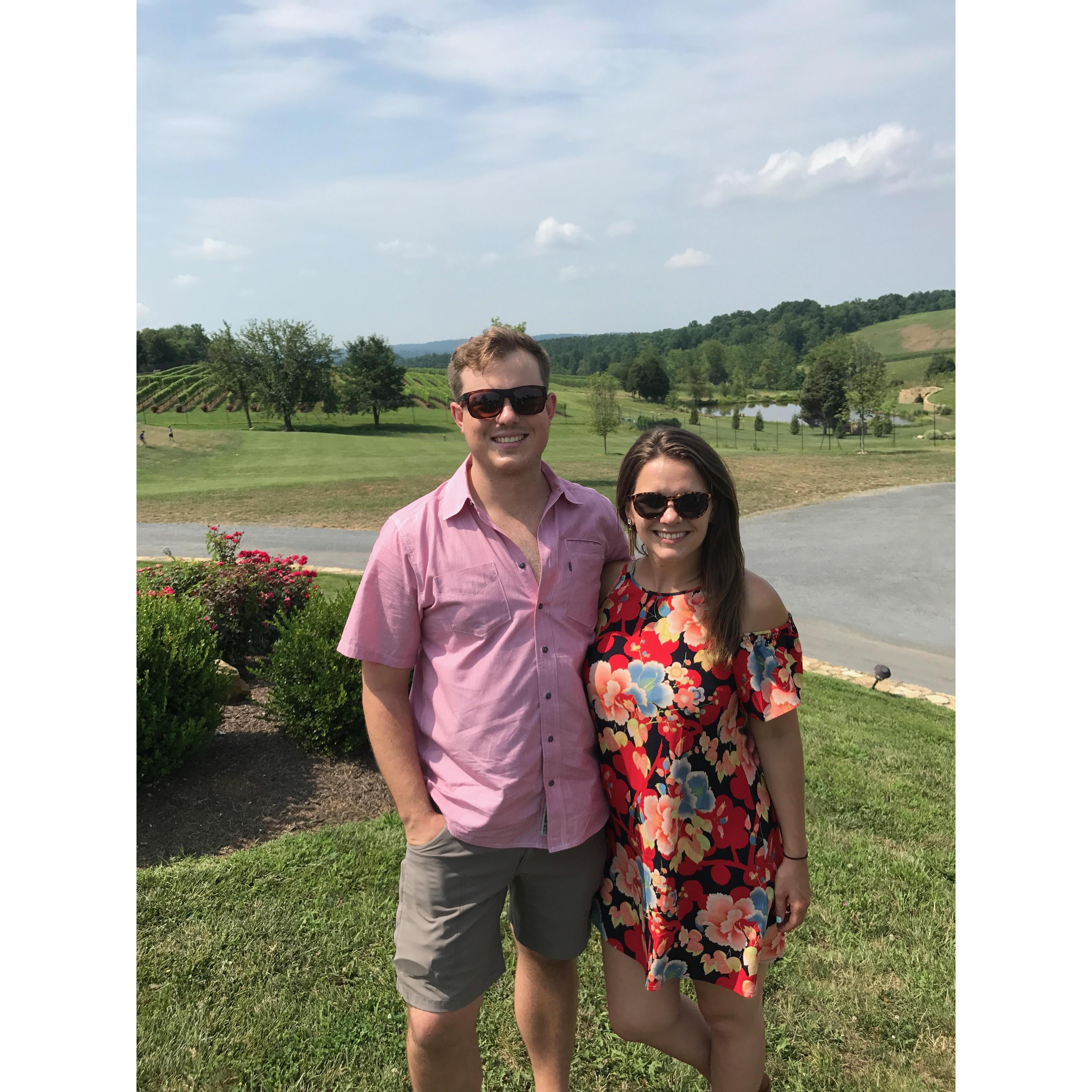 We love checking out different areas around DC - this is a winery in northern VA!