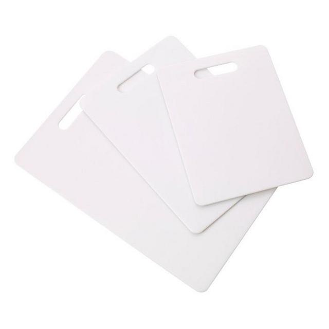 Farberware 3pc Essential Poly Cutting Boards White