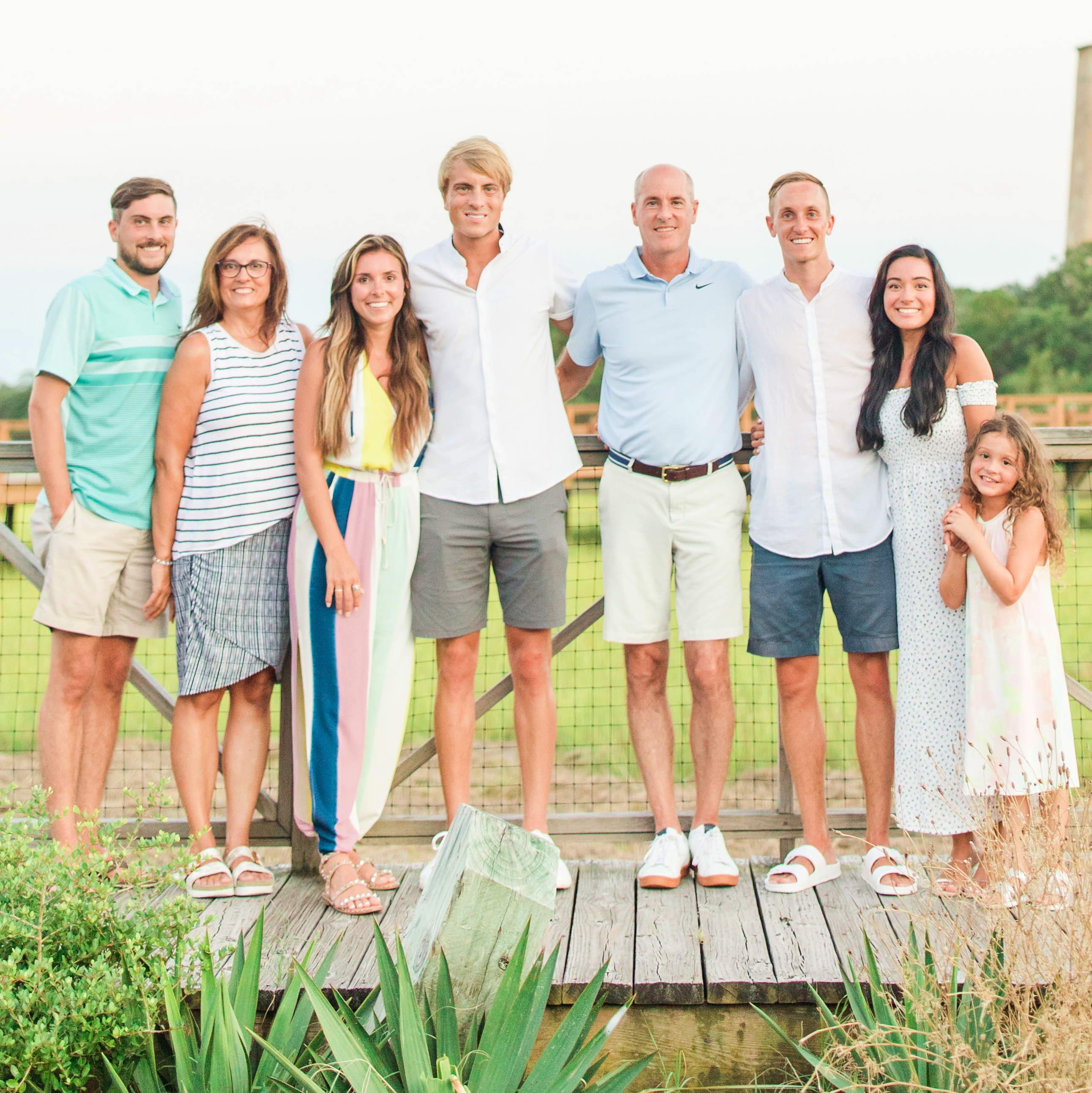 Alyssa with Justen's family in NC