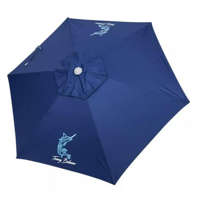 Tommy Bahama 2020 Sand Anchor 7 Feet Beach Umbrella with Tilt and Telescoping Pole (Solid Blue)