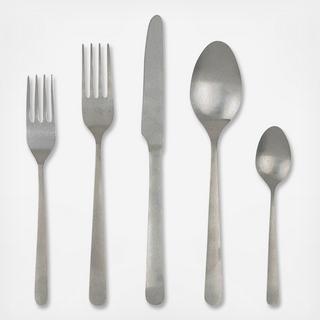 Oslo Tumbled 5-Piece Flatware Set, Service for 1