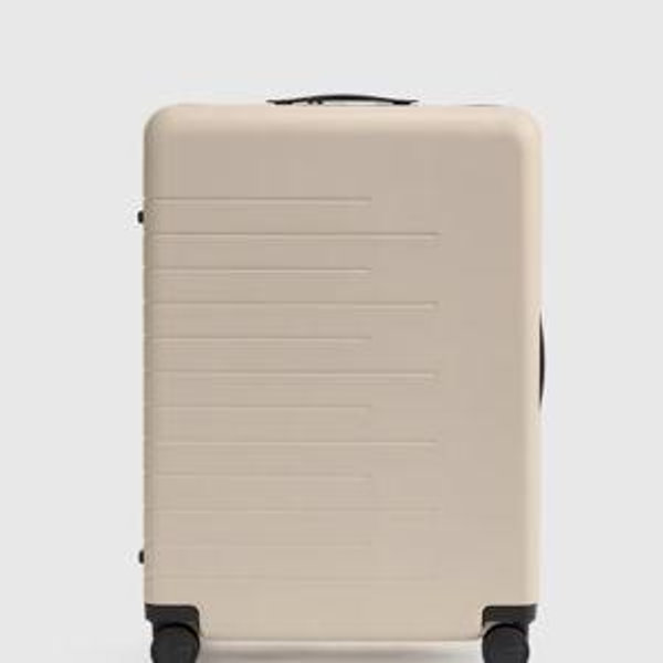 Expandable Medium Check-In Suitcase - Tan