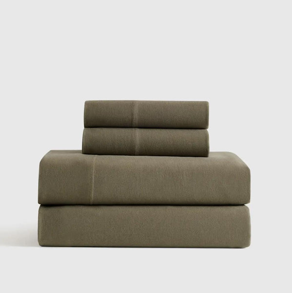 Organic Jersey Sheet Set - Dusty Olive, King