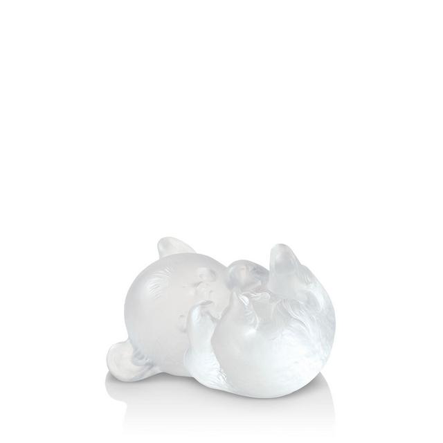 Lalique Small Lying Panda Sculpture