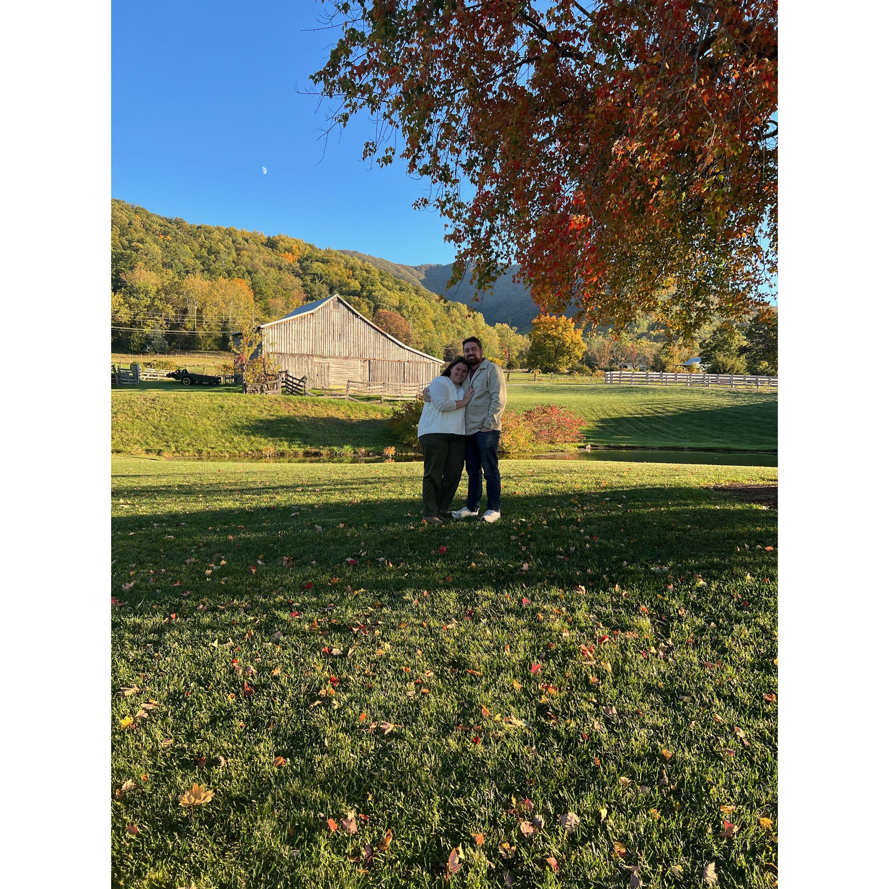 Touring our wedding venue! We knew it was the one right when we saw it!