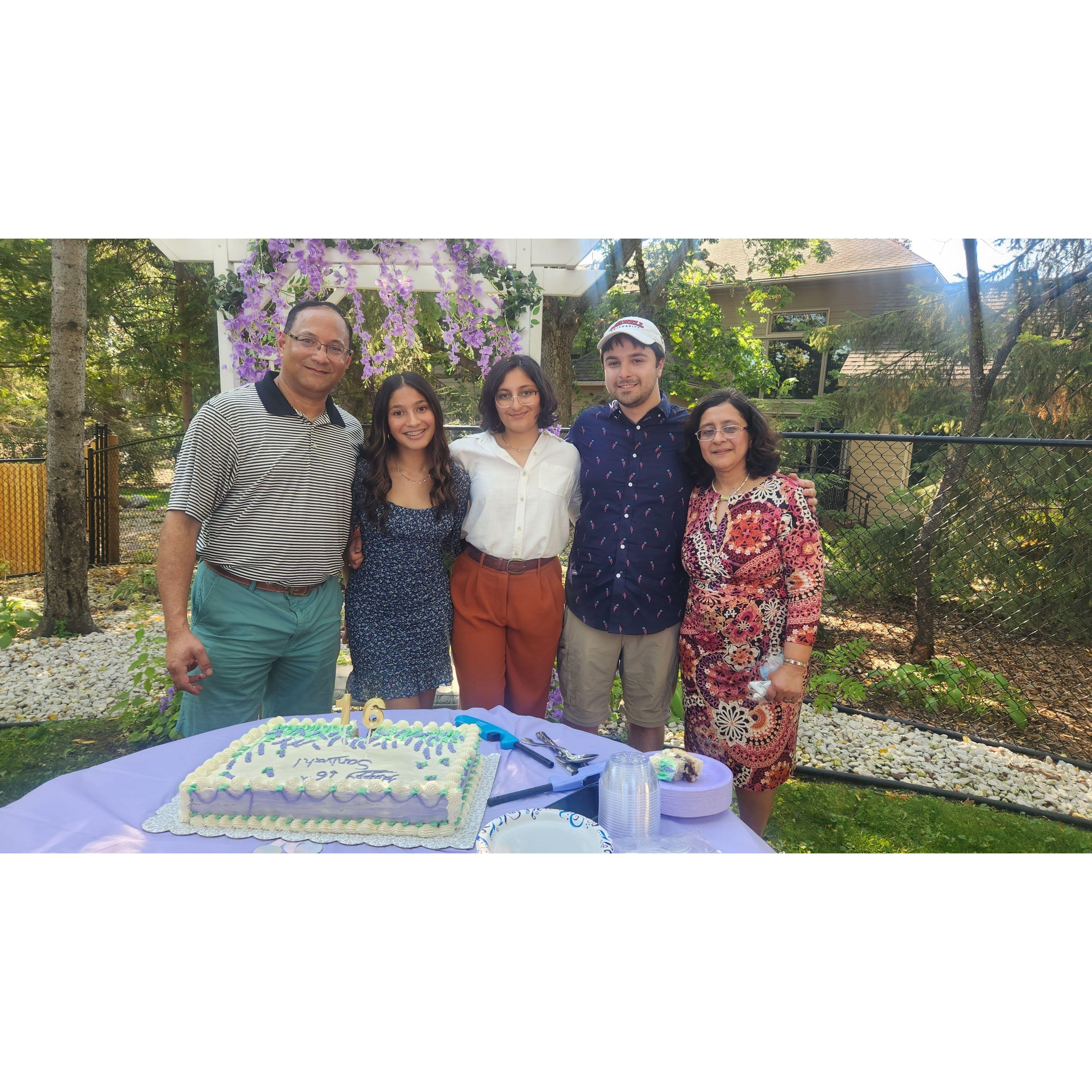 Visited Sabriyah's sister, Saniyah, for her sweet 16 birthday party. October 2023, MN