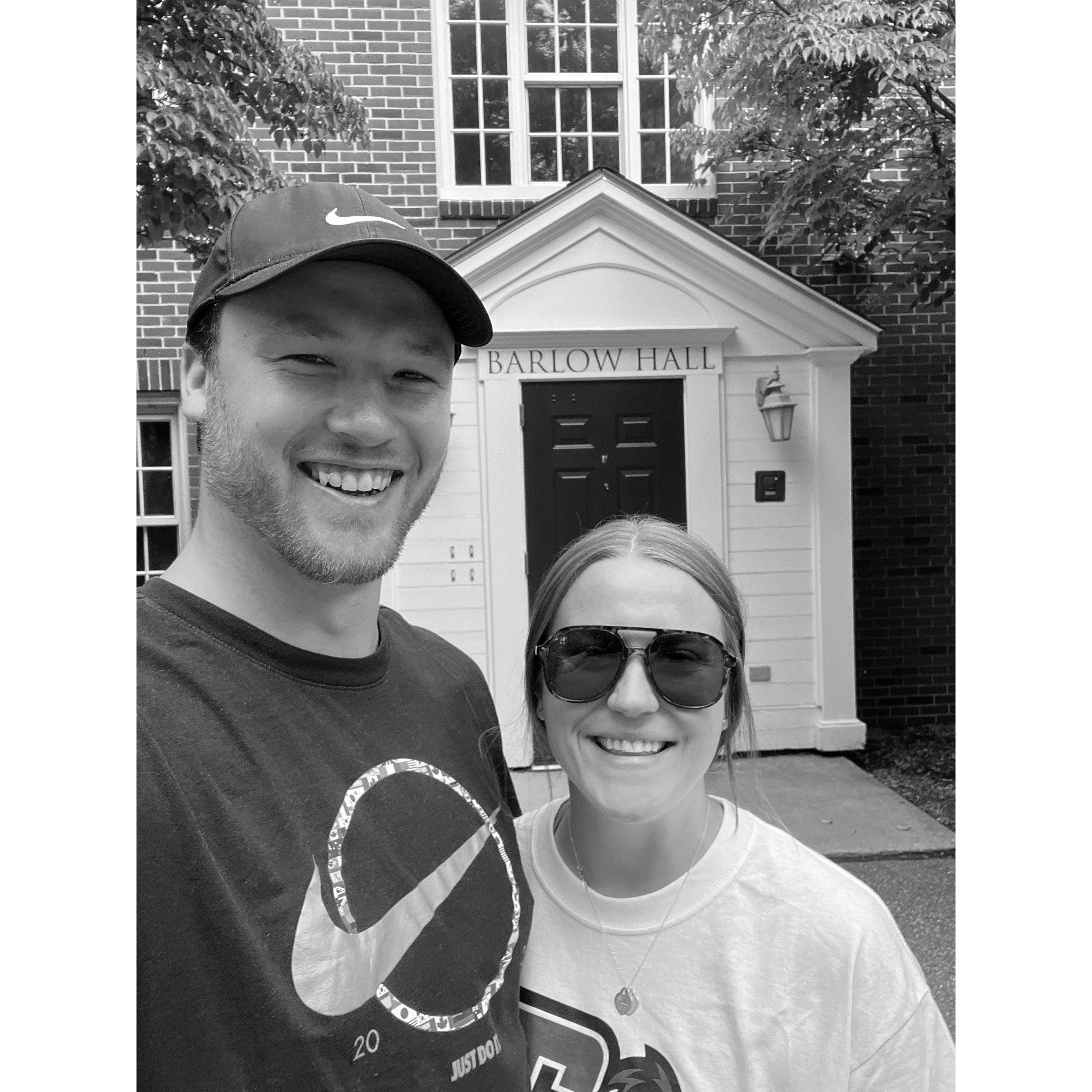 The "basketball house" where we first met.