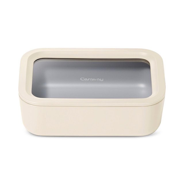 Caraway 6.6 Cup Glass Food Container Rectangular Shape with Lid