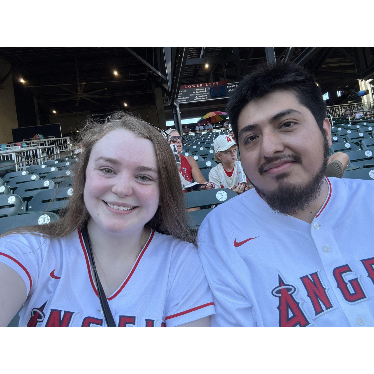 Our first time seeing the Angels play in person!