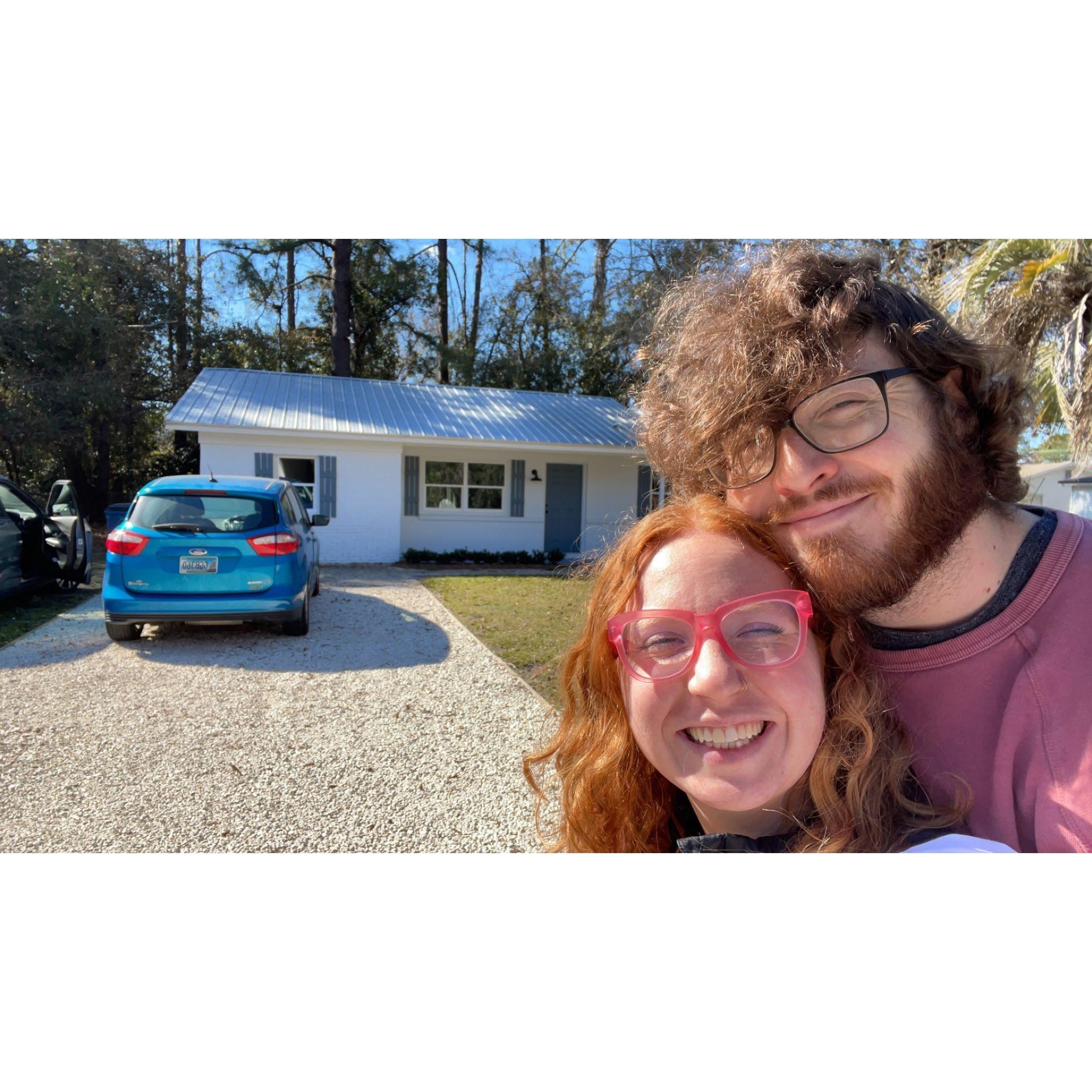 In front of our house after closing 1/31/24