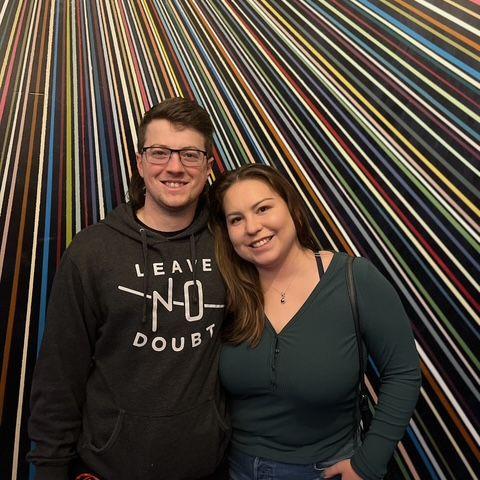 Celebrating Zane's birthday at Meow Wolf in Santa Fe, NM - February 2023
