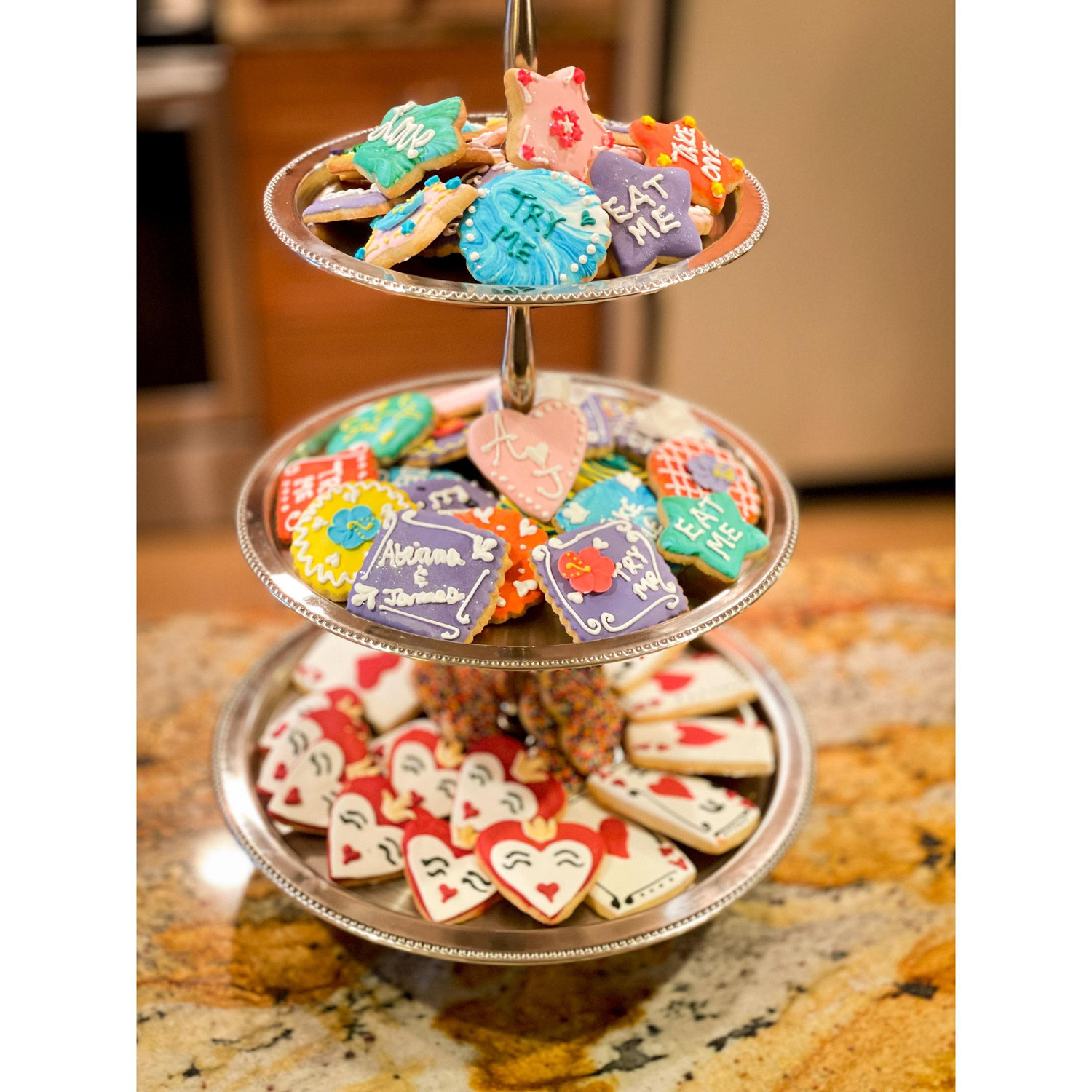 Aunt Tina made all of these cookies by hand! Each tasted as wonderful as they looked!