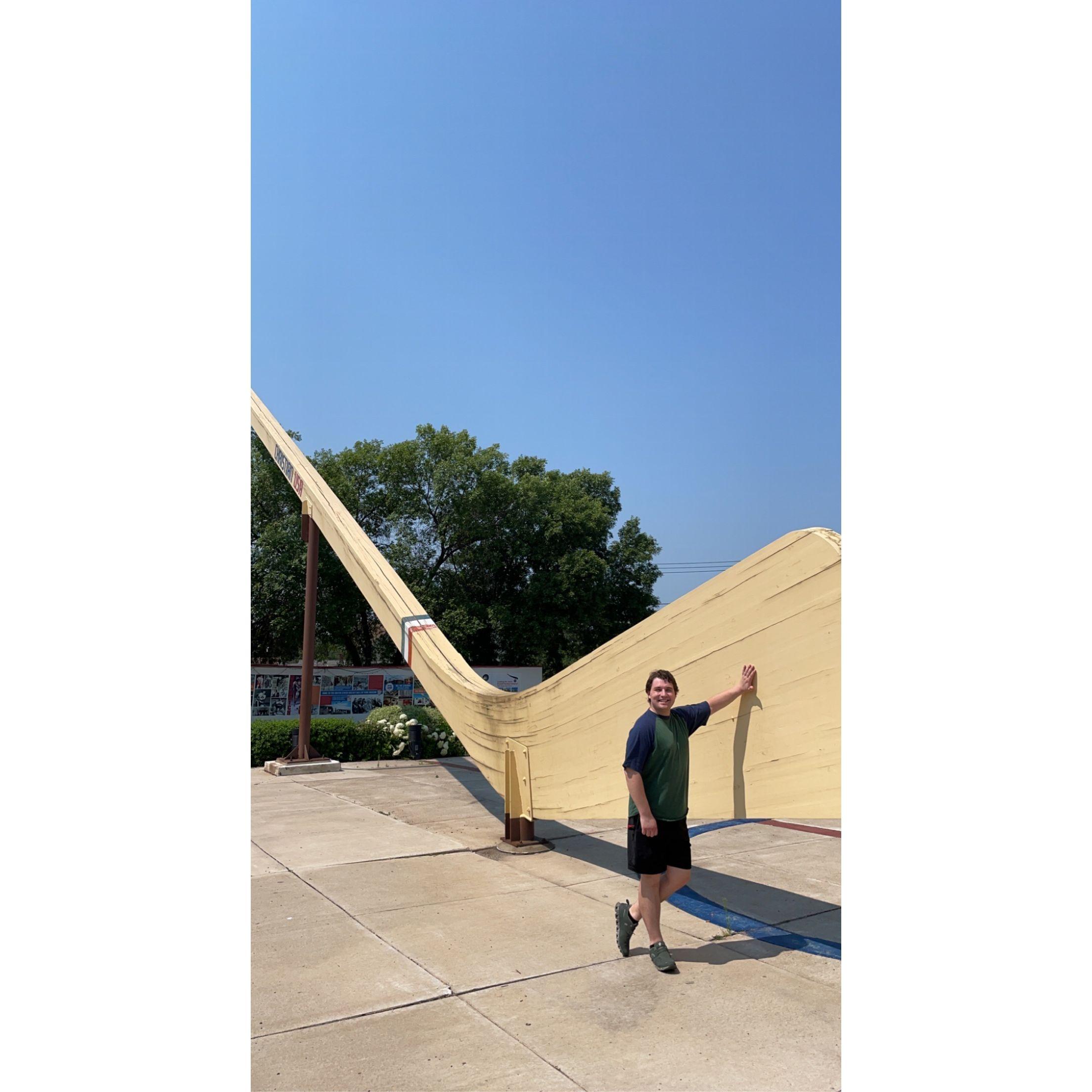 The world's largest hockey stick! From our trip to Duluth.