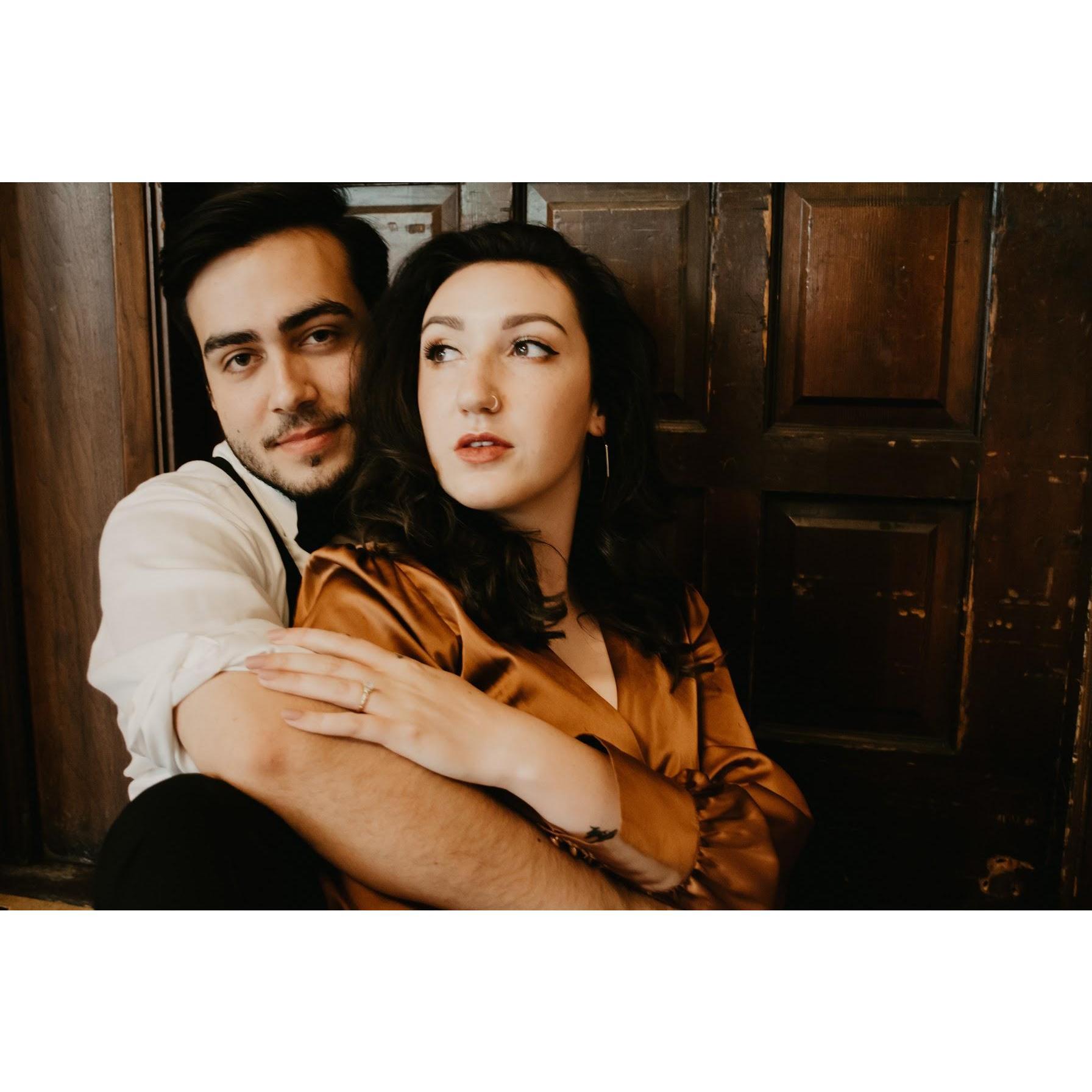 engagement photoshoot, los angeles union station