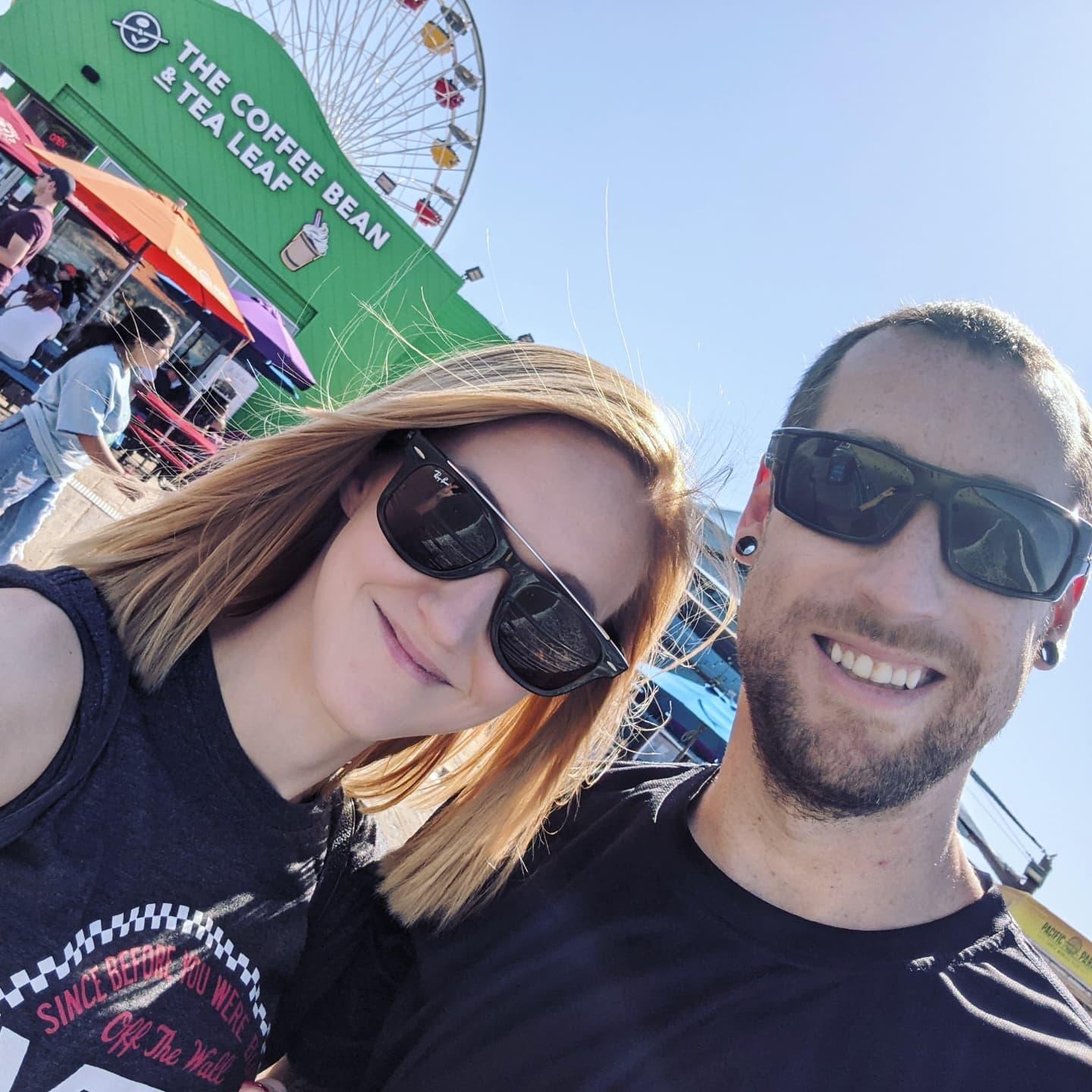 First time on the Santa Monica pier!
