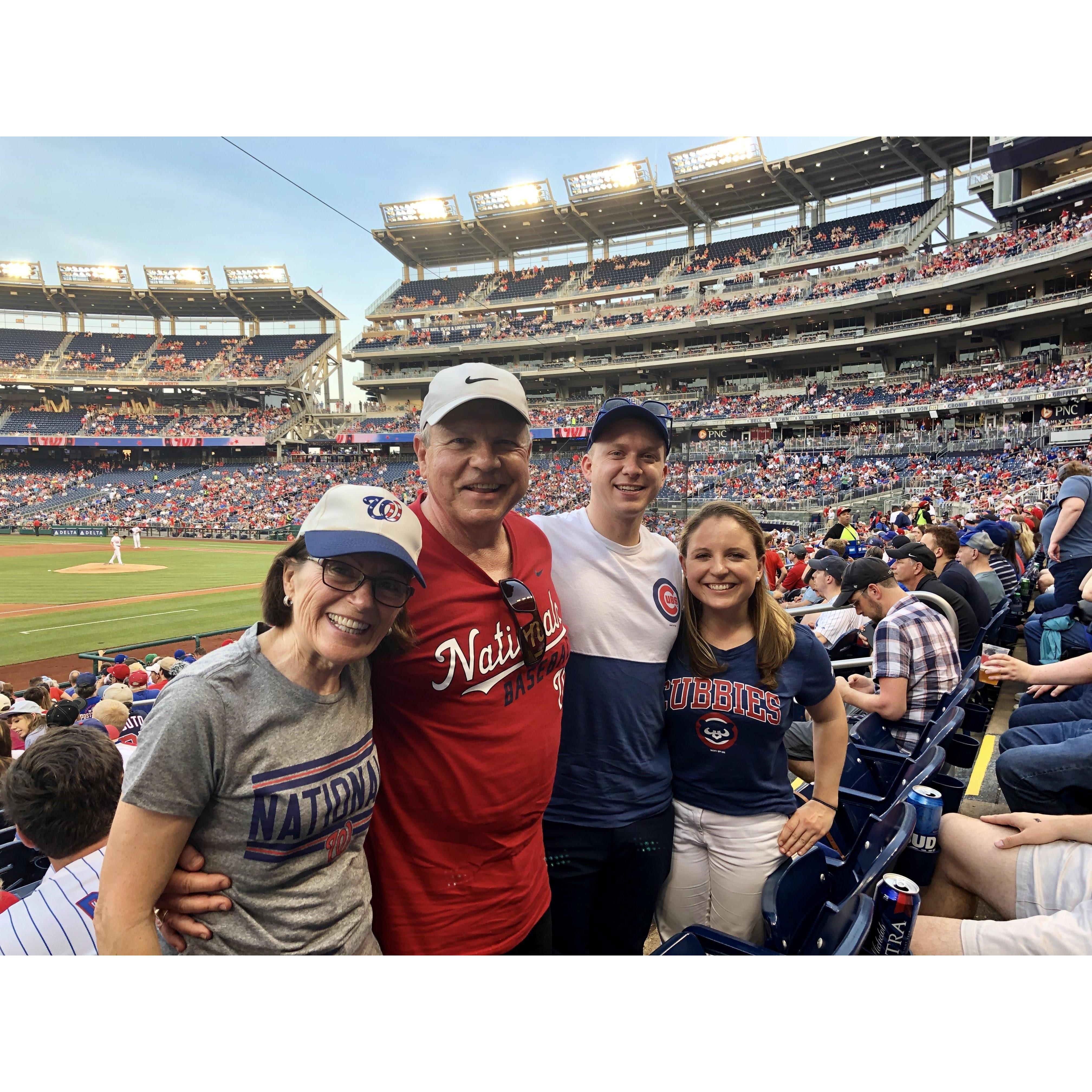 Nationals vs. Cubs with the Rebers