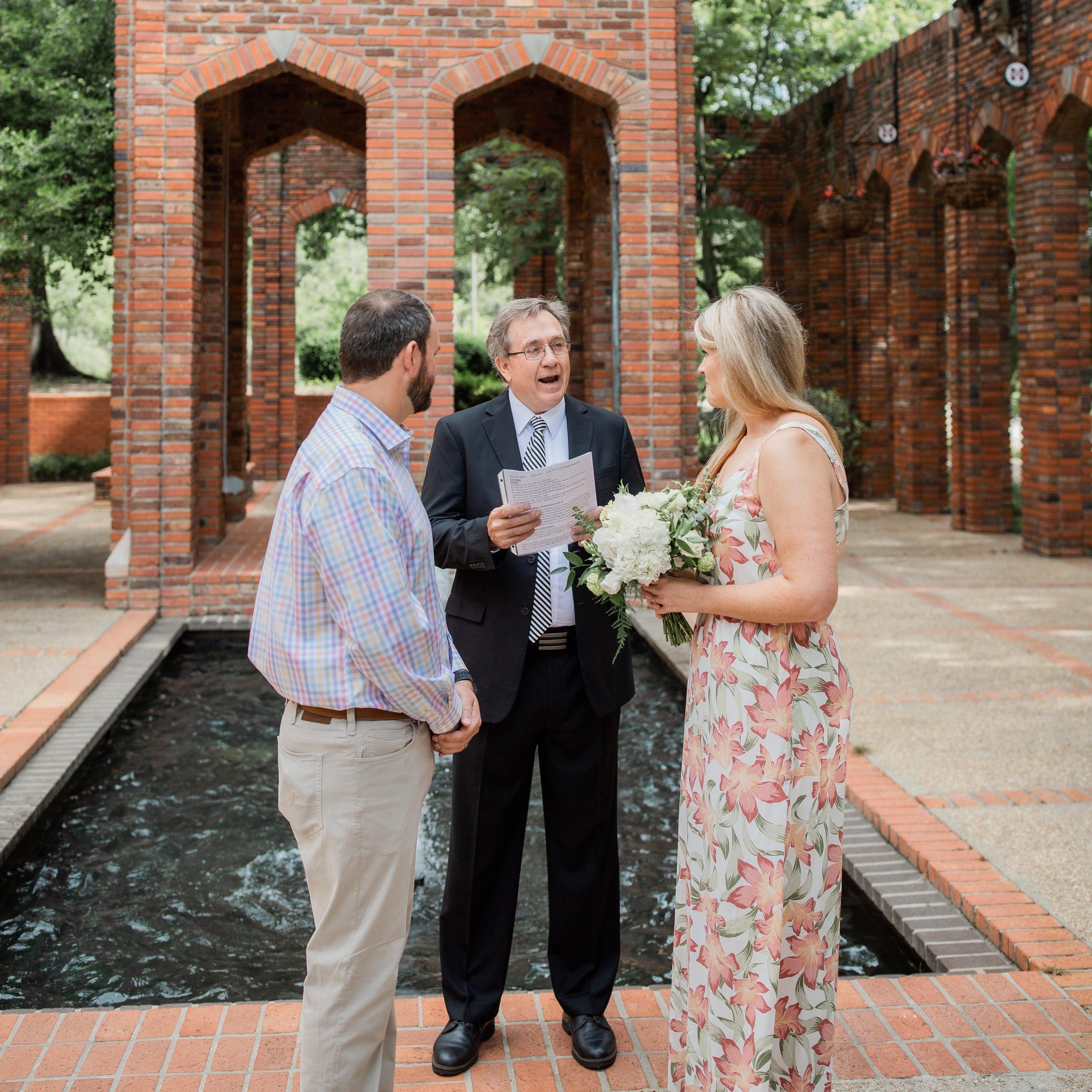 We got married on May 23, 2020 in a private ceremony at the Chapel of Memories at MSU.