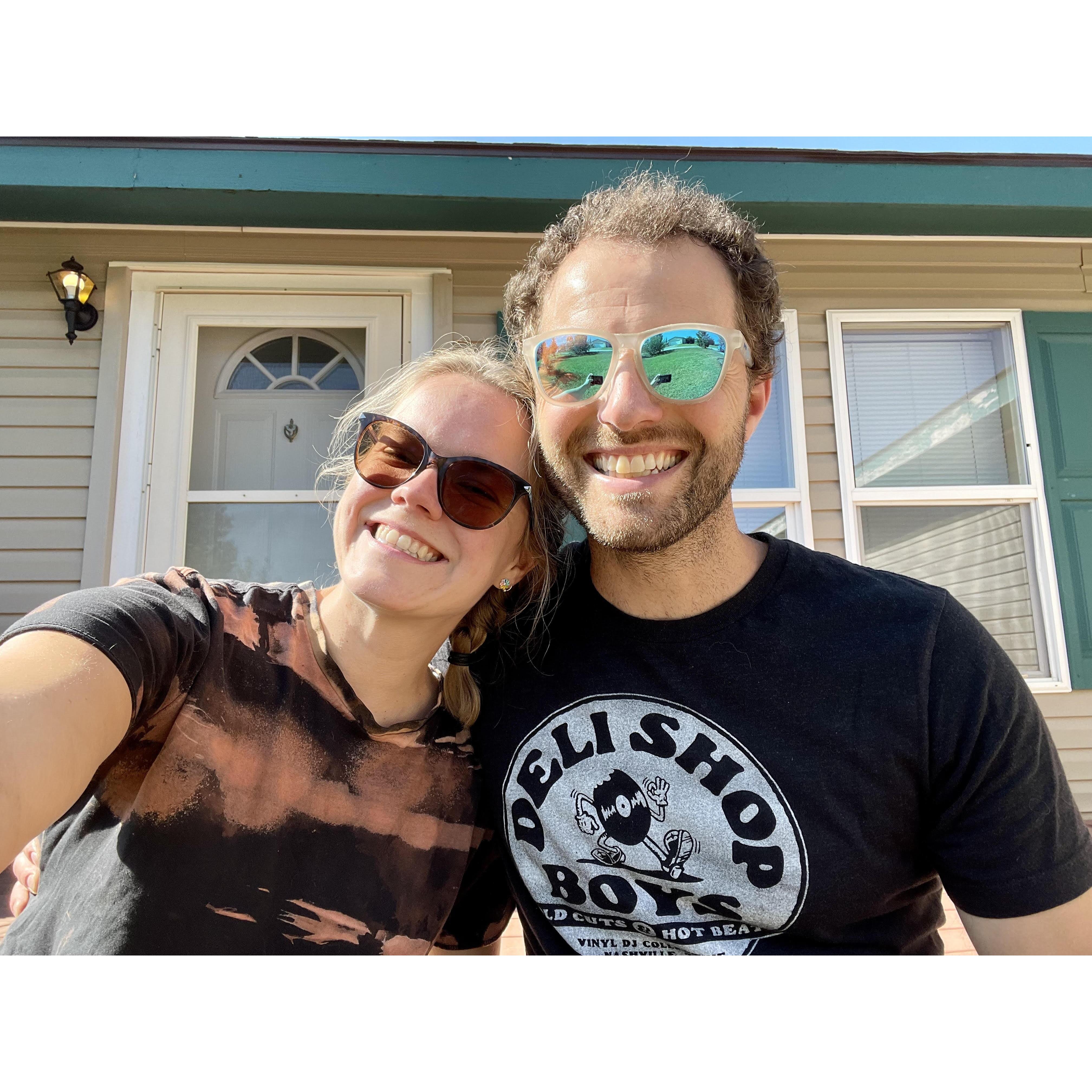 Our last photo at our first house