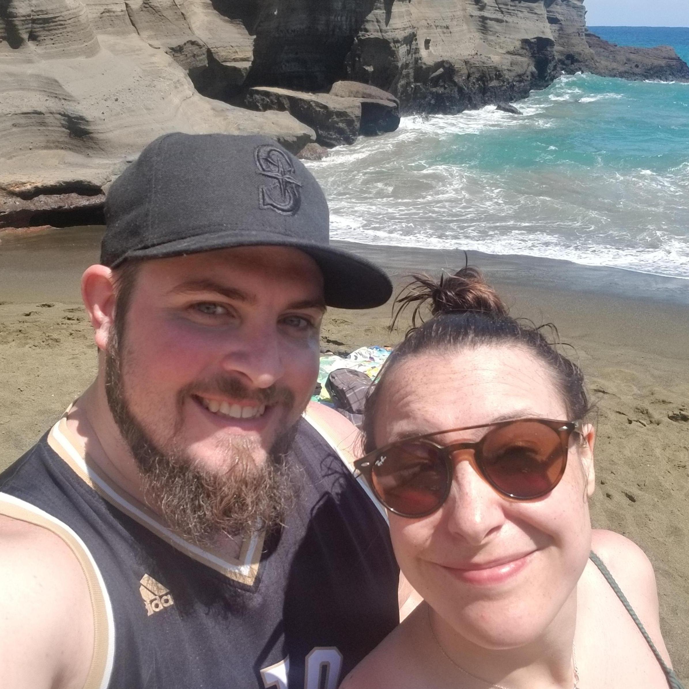 Green Sand Beach, Hawaii in April 2019