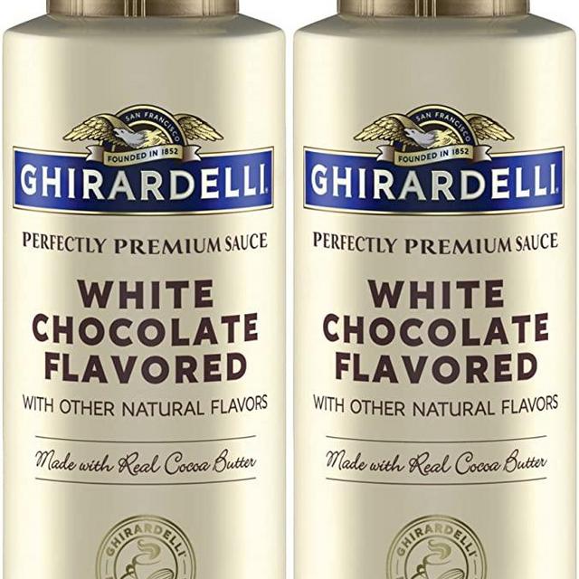 Ghirardelli White Chocolate Sauce 16 oz Squeeze Bottle (Pack of 2)