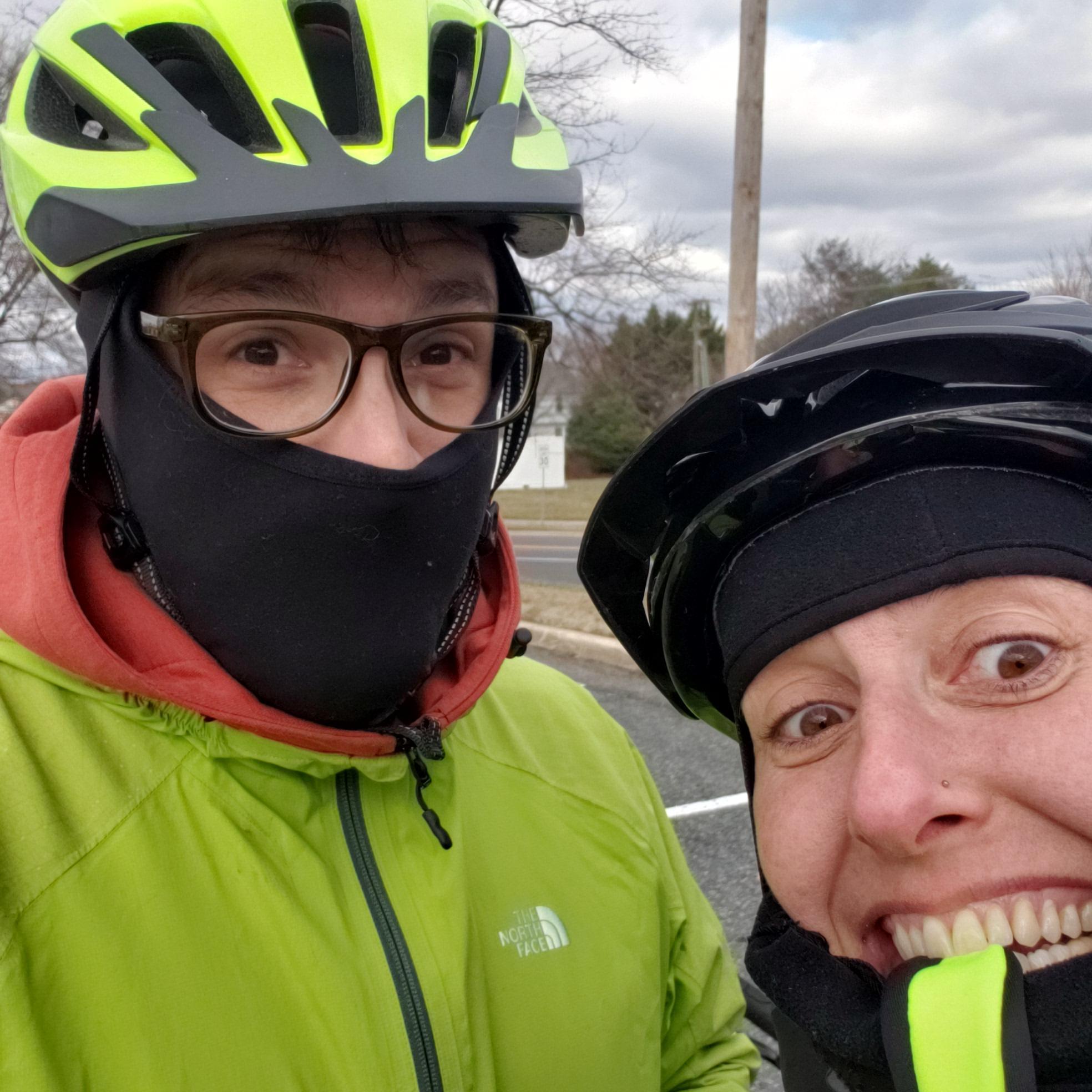 Cold training ride, January 2020