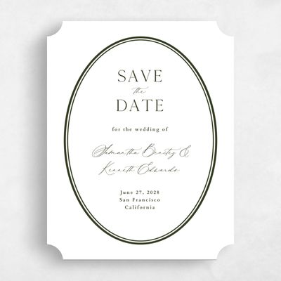 White Ticket Wedding Save the Date - Manarola Portrait