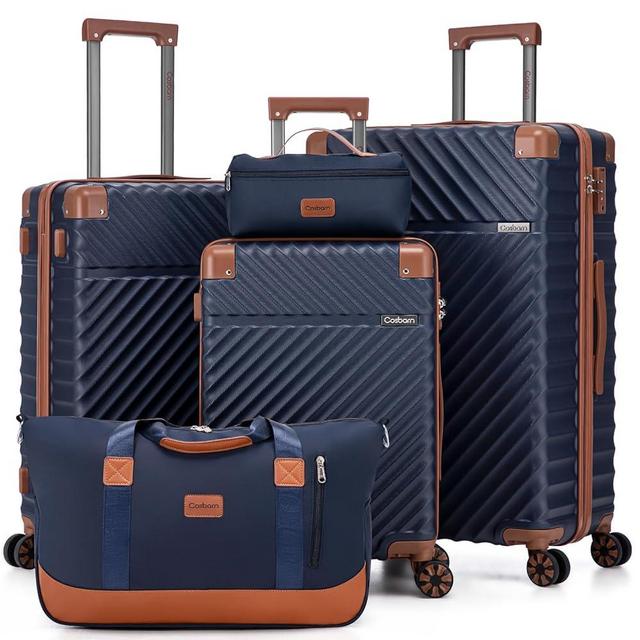 Luggage Sets 5 Piece Suitcases with Wheels, Suitcase Set ABS Hard Case Luggage with TSA Lock Spinner Wheels Durable Travel Luggage
