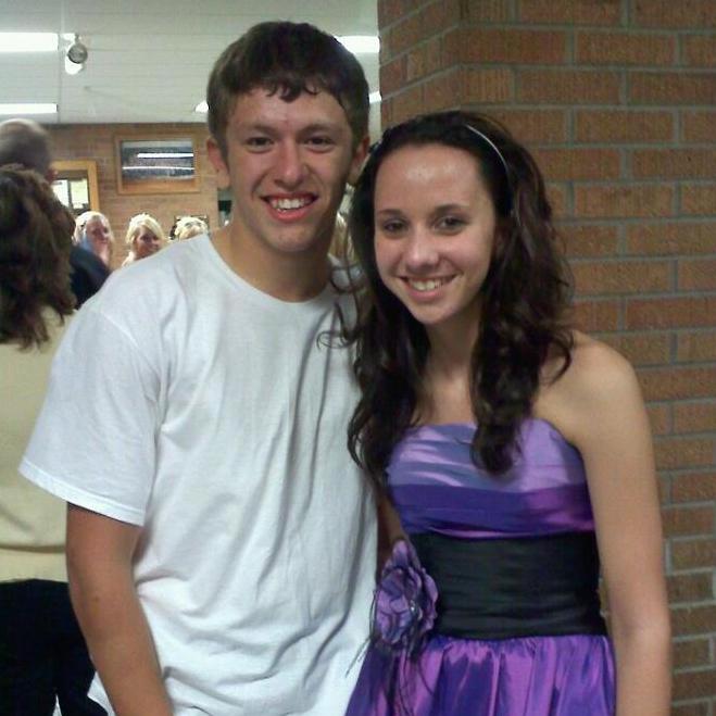 Homecoming September 2012:  They both had other dates but managed to grab this picture