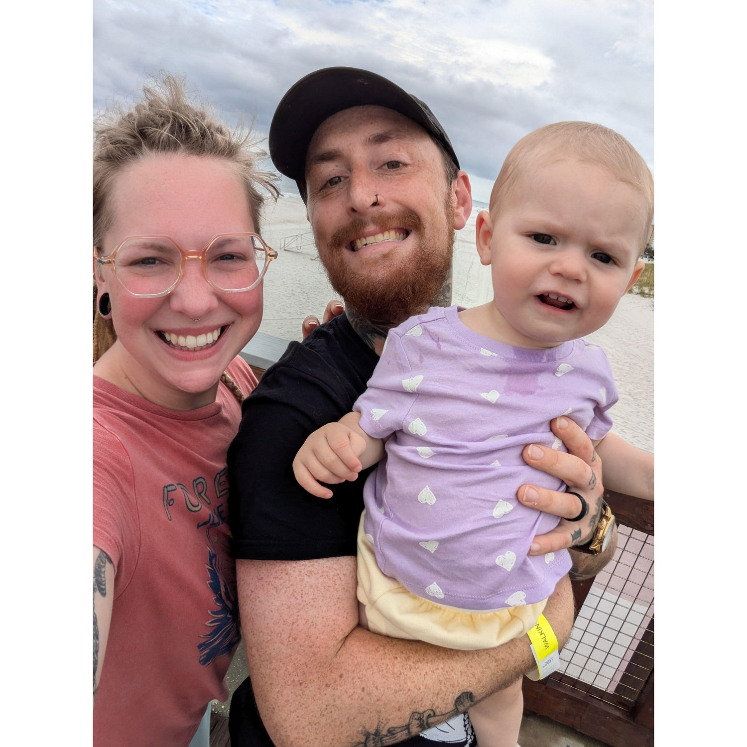 Walking the boardwalk in Pensacola!