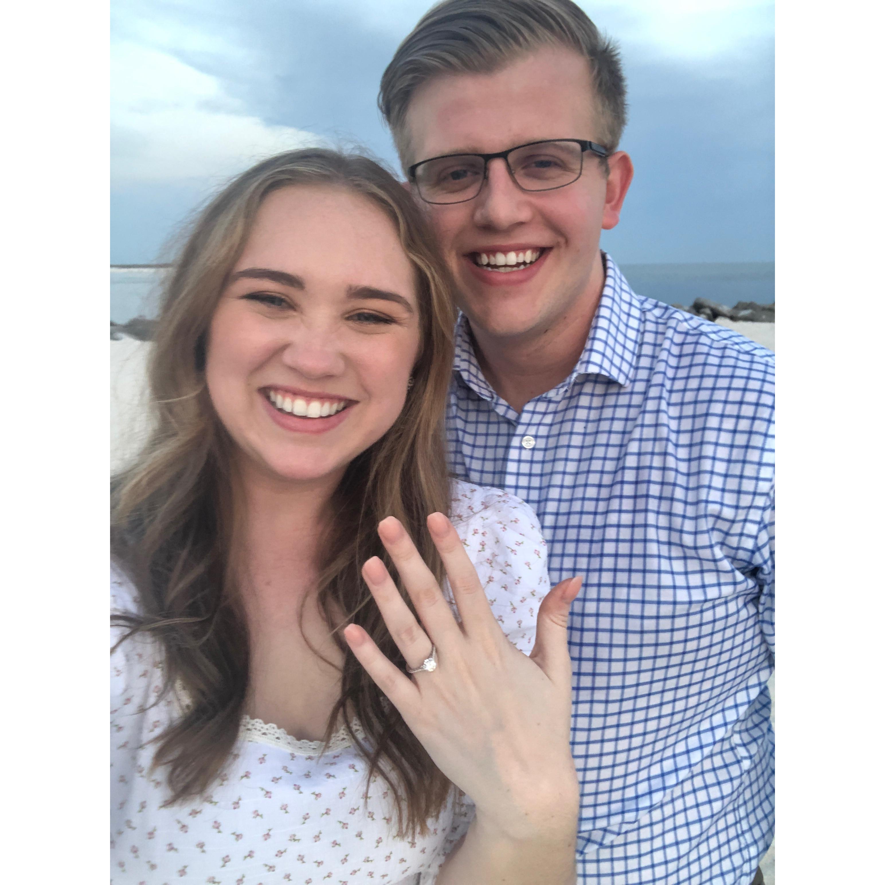 The sweetest proposal in one of our favorite places, Orange Beach!