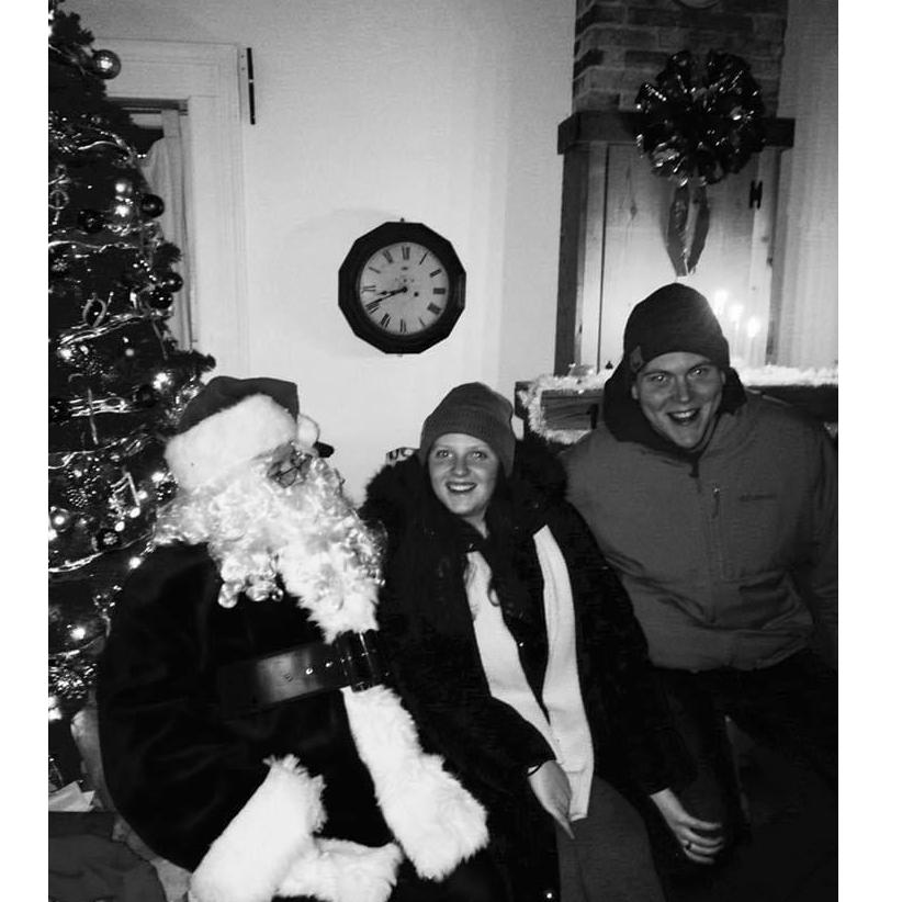 Our first picture with SANTA!!!!!