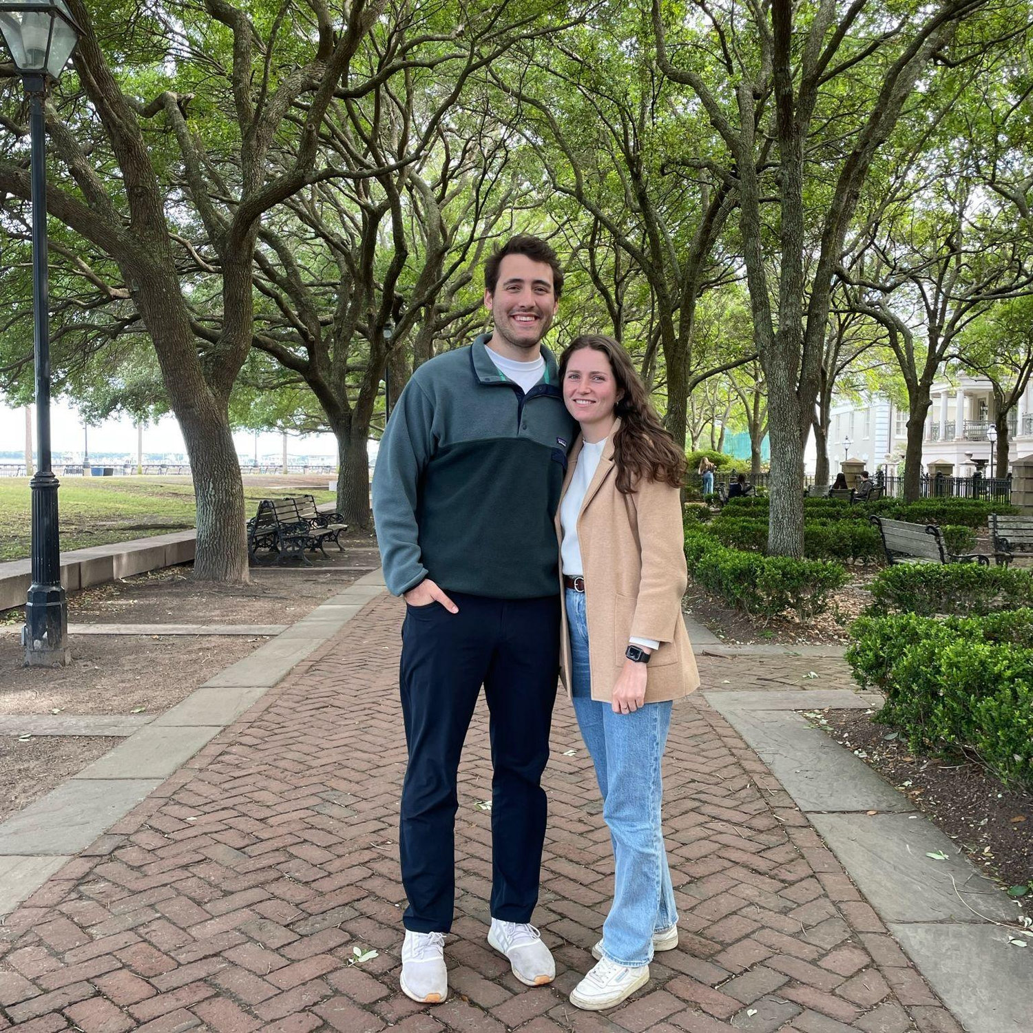 Robbie visiting me in Charleston