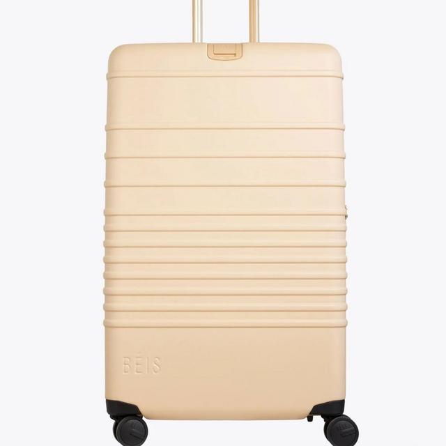The Large Check-In Roller in Beige